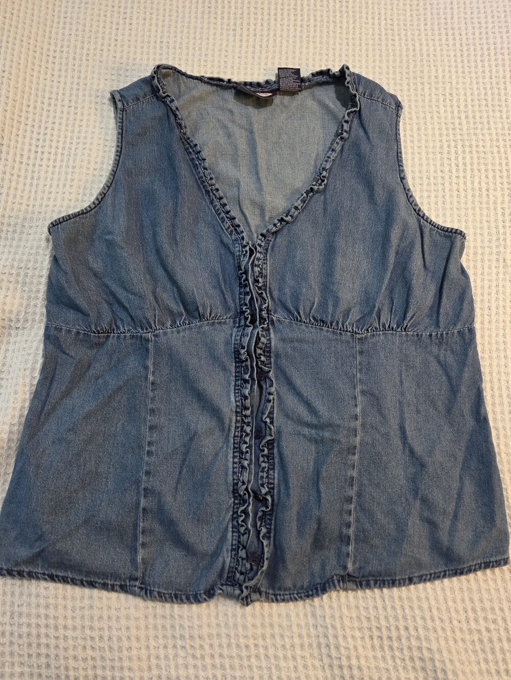 Zoey Beth Denim Vest/ Top Size 1X